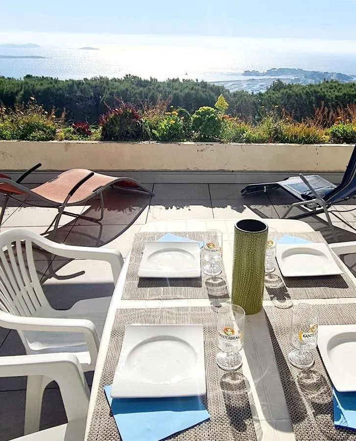 Vue Mer Panoramique Et Piscine Bandol